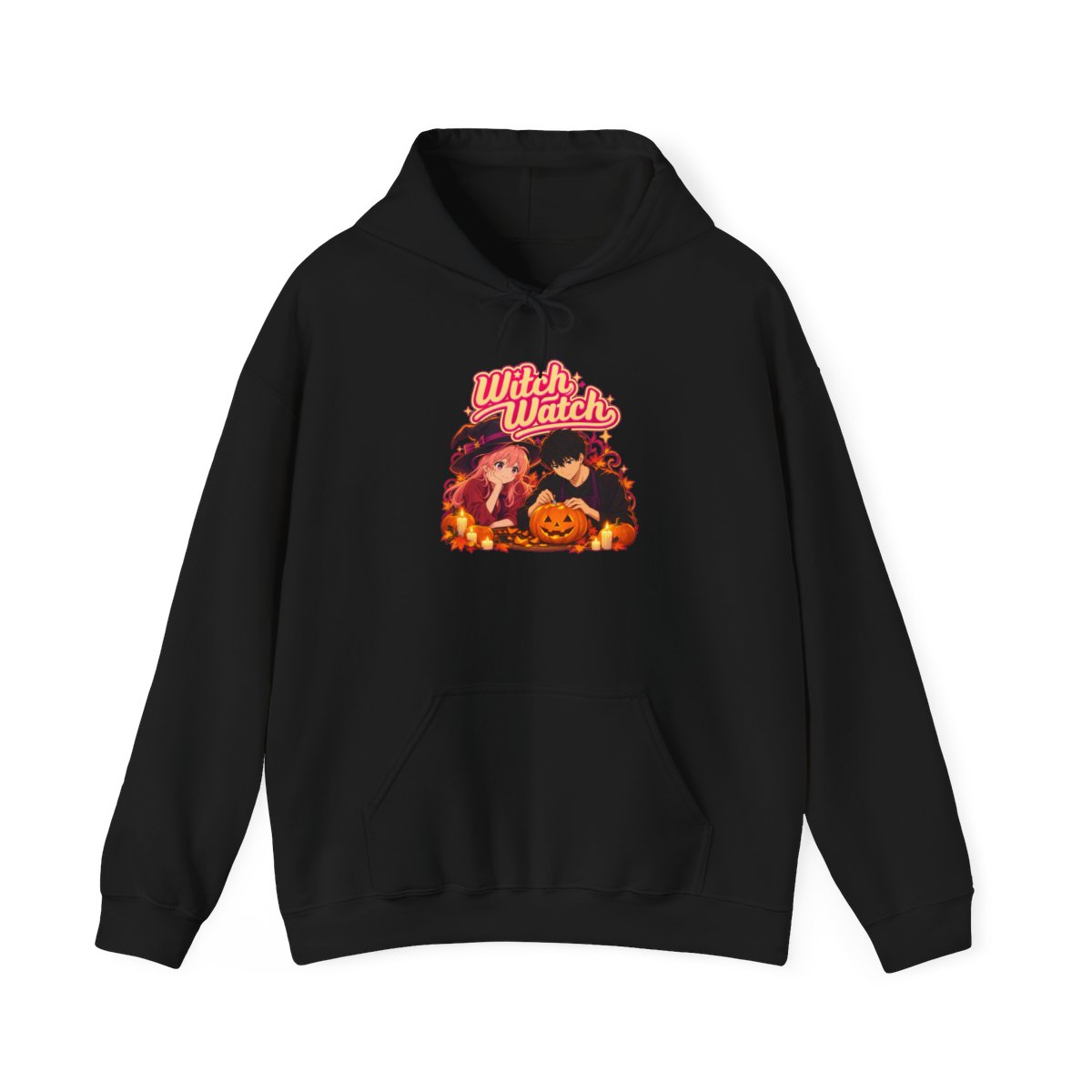 Witch Watch Retro Halloween Cats Pumpkin Hoodie | Witch Watch Anime - Official Hoodies merchandise