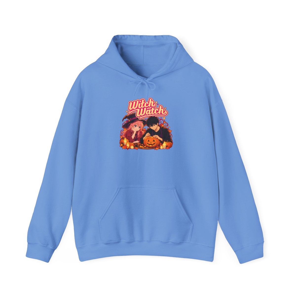 Witch Watch Retro Halloween Cats Pumpkin Hoodie | Witch Watch Anime - alternate angle 3, merchandise