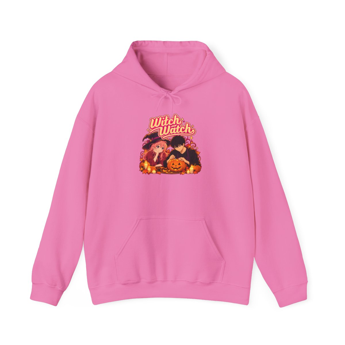 Witch Watch Retro Halloween Cats Pumpkin Hoodie | Witch Watch Anime - alternate angle 5, merchandise